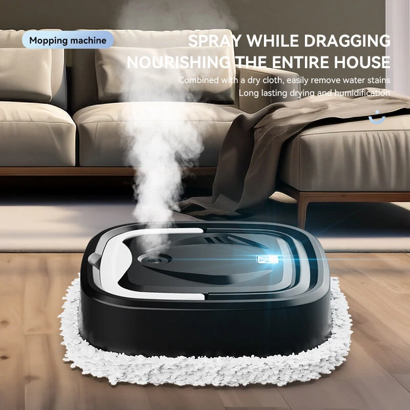 (image for) Automatic Smart Mopping Robot with Water Tank, Vacuum and Mop Cleaning Robot, Floor Sweeper for Home